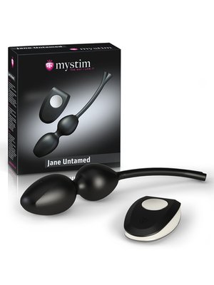 Mystim – Jane Untamed Geisha Balls Vibrator – Zwart